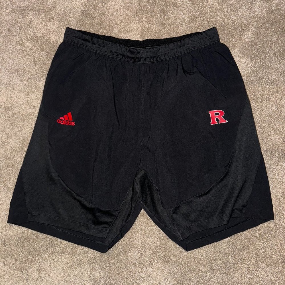 Adidas Rutgers Football Black Shorts XXL